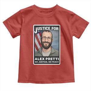 American Flag Minneapolis Support For Alex Gift Toddler T Shirt TS12 Red Print Your Wear