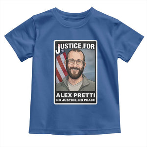 American Flag Minneapolis Support For Alex Gift Toddler T Shirt TS12 Royal Blue Print Your Wear
