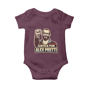 Justice For Alex Baby Onesie Minneapolis ICU Nurse Hero Support Gift TS12 Maroon Print Your Wear