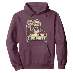 Justice For Alex Hoodie Minneapolis ICU Nurse Hero Support Gift TS12 Maroon Print Your Wear