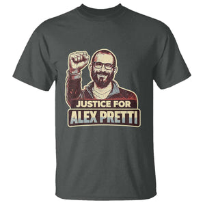 Justice For Alex T Shirt Minneapolis ICU Nurse Hero Support Gift TS12 Dark Heather Print Your Wear