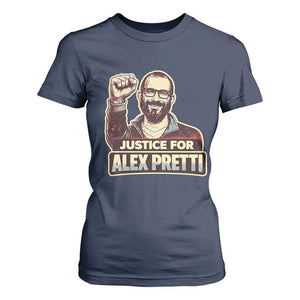 Justice For Alex T Shirt For Women Minneapolis ICU Nurse Hero Support Gift TS12 Navy Print Your Wear