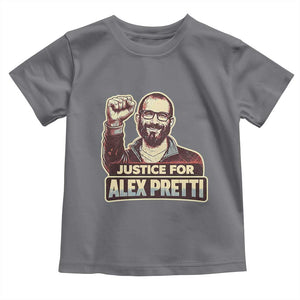 Justice For Alex Toddler T Shirt Minneapolis ICU Nurse Hero Support Gift TS12 Charcoal Print Your Wear