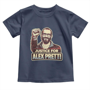 Justice For Alex Toddler T Shirt Minneapolis ICU Nurse Hero Support Gift TS12 Navy Print Your Wear
