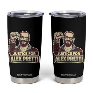 Justice For Alex Tumbler Cup Minneapolis ICU Nurse Hero Support Gift TS12 Black Print Your Wear