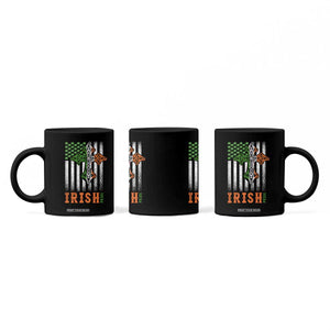 Irish American Pride Celtic Cross USA Flag Coffee Mug St Patricks Day Gift TS12 Print Your Wear