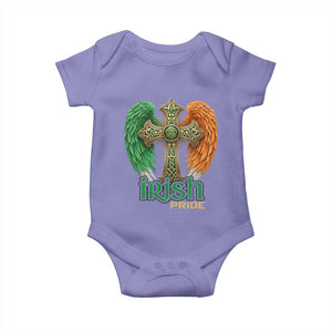 Irish Pride Celtic Cross Baby Onesie Christian Gift TS12 Violet Print Your Wear