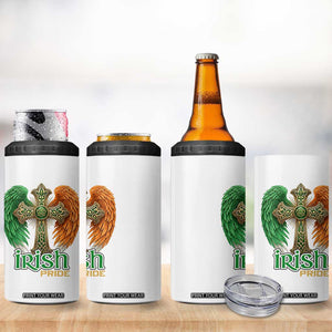 Irish Pride Celtic Cross 4 in 1 Can Cooler Tumbler Christian Gift TS12 Print Your Wear