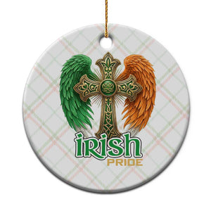 Irish Pride Celtic Cross Ceramic Ornament Christian Gift TS12 1pc Christmas Plaid Print Your Wear