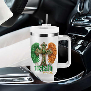 Irish Pride Celtic Cross Tumbler With Handle Christian Gift TS12 Print Your Wear