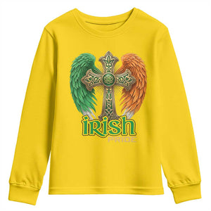 Irish Pride Celtic Cross Youth Sweatshirt Christian Gift TS12 Daisy Print Your Wear