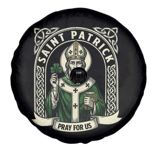 Saint Patrick Pray For Us Spare Tire Cover St Patricks Day Religious Gift TS12 Print Your Wear
