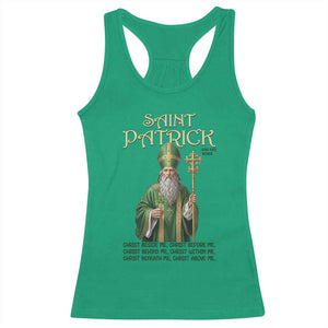 Saint Patrick Ora Pro Nobis Racerback Tank Top Irish Christian Prayer TS12 Irish Green Print Your Wear