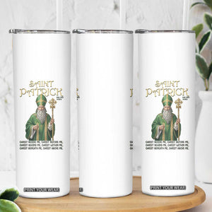Saint Patrick Ora Pro Nobis Skinny Tumbler Irish Christian Prayer TS12 Print Your Wear
