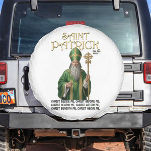 Saint Patrick Ora Pro Nobis Spare Tire Cover Irish Christian Prayer TS12 No hole White Print Your Wear