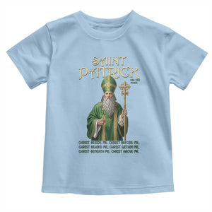Saint Patrick Ora Pro Nobis Toddler T Shirt Irish Christian Prayer TS12 Light Blue Print Your Wear