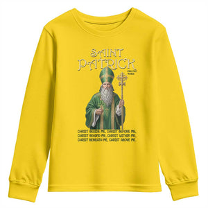 Saint Patrick Ora Pro Nobis Youth Sweatshirt Irish Christian Prayer TS12 Daisy Print Your Wear