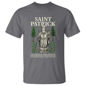 Saint Patrick Breastplate Prayer T Shirt Irish Christian Gift TS12 Charcoal Print Your Wear