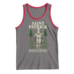 Saint Patrick Breastplate Prayer Tank Top Irish Christian Gift TS12 Deep Heather Red Print Your Wear