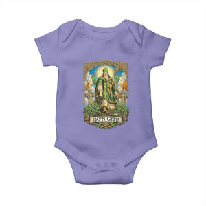 Funny Saint Patrick Go'n Git Snake Baby Onesie St Patricks Day TS12 Violet Print Your Wear