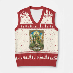 Funny Saint Patrick Go'n Git Snake V-Neck Knit Sweater Vest St Patricks Day TS12 Beige Red Print Your Wear