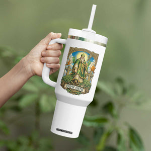Funny Saint Patrick Go'n Git Snake Tumbler With Handle St Patricks Day TS12 Print Your Wear