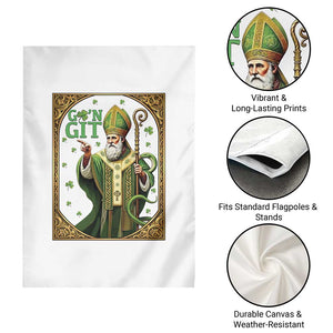 Saint Patrick Go'n Git Garden Flag Funny St Patricks Day Snake Legend TS12 Print Your Wear