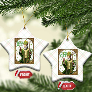 Saint Patrick Go'n Git Ceramic Ornament Funny St Patricks Day Snake Legend TS12 Print Your Wear