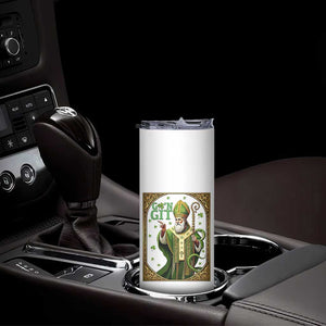 Saint Patrick Go'n Git Skinny Tumbler Funny St Patricks Day Snake Legend TS12 Print Your Wear