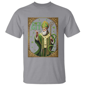 Saint Patrick Go'n Git T Shirt Funny St Patricks Day Snake Legend TS12 Sport Gray Print Your Wear
