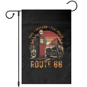 Vintage Route Highway 66 Gas Pump Garden Flag Fuel Freedom Flat Roads TS12 Black Print Your Wear
