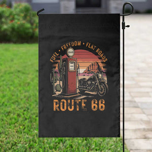 Vintage Route Highway 66 Gas Pump Garden Flag Fuel Freedom Flat Roads TS12 Print Your Wear