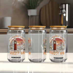 Vintage Route Highway 66 Gas Pump Glass Can Fuel Freedom Flat Roads TS12 Print Your Wear