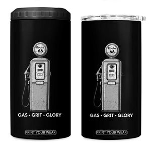 Route Highway 66 Americana Road Trip 4 in 1 Can Cooler Tumbler Gas Grill Glory TS12 One Size: 16 oz Black Print Your Wear