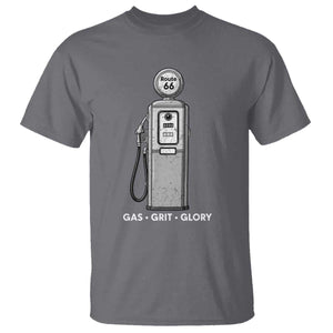 Route Highway 66 Americana Road Trip T Shirt Gas Grill Glory TS12 Charcoal Print Your Wear