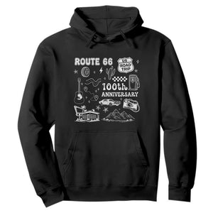 Route Highway 66 100th Anniversary Hoodie The Mother Road Centennial TS12 Black Print Your Wear