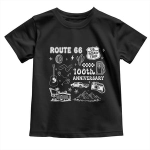 Route Highway 66 100th Anniversary Toddler T Shirt The Mother Road Centennial TS12 Black Print Your Wear