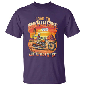 Funny Route Highway 66 Biker Skeleton T Shirt Road To Adventure TS12 Purple Print Your Wear