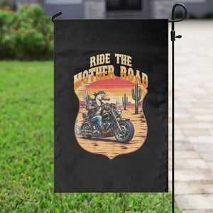 Funny Route Highway 66 Goose Biker Garden Flag Ride The Mother Road TS12 Print Your Wear