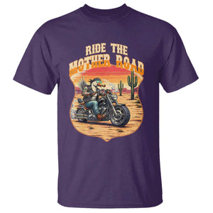 Funny Route Highway 66 Goose Biker T Shirt Ride The Mother Road