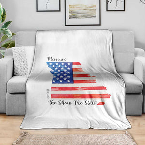 The Show Me State Est 1821 Throw Blanket Proud Missourian Gift TS12 Print Your Wear