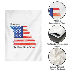 The Show Me State Est 1821 Garden Flag Proud Missourian Gift TS12 Print Your Wear