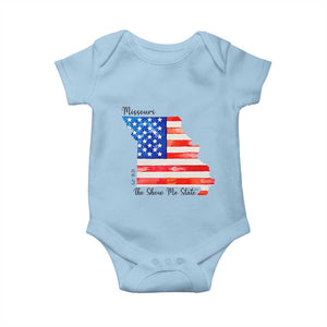 The Show Me State Est 1821 Baby Onesie Proud Missourian Gift TS12 Light Blue Print Your Wear