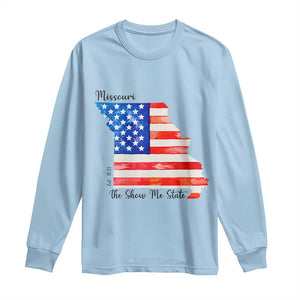 The Show Me State Est 1821 Long Sleeve Shirt Proud Missourian Gift TS12 Light Blue Print Your Wear