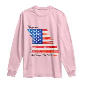 The Show Me State Est 1821 Long Sleeve Shirt Proud Missourian Gift TS12 Light Pink Print Your Wear