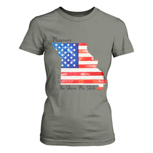 The Show Me State Est 1821 T Shirt For Women Proud Missourian Gift TS12 Military Green Print Your Wear