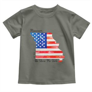 The Show Me State Est 1821 Toddler T Shirt Proud Missourian Gift TS12 Military Green Print Your Wear