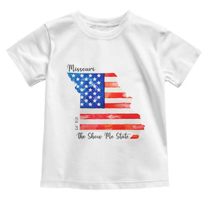 The Show Me State Est 1821 Toddler T Shirt Proud Missourian Gift TS12 White Print Your Wear