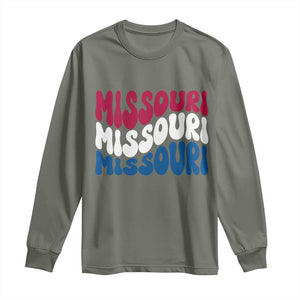 The Show Me State Pride Long Sleeve Shirt Gift For Missouri Lovers TS12 Military Green Print Your Wear
