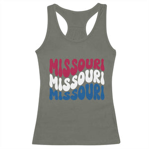The Show Me State Pride Racerback Tank Top Gift For Missouri Lovers TS12 Military Green Print Your Wear